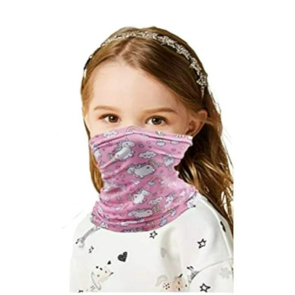 Set Of 4 Genovega Kids Washable Reusable Multi-Print Face Cover Neck Gaiter OS - Picture 2 of 11